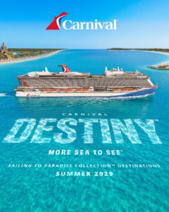 Read more about the article Breaking: Carnival Just Named Its Next Mega-Ship ‘Destiny’ — Everything We Know So Far